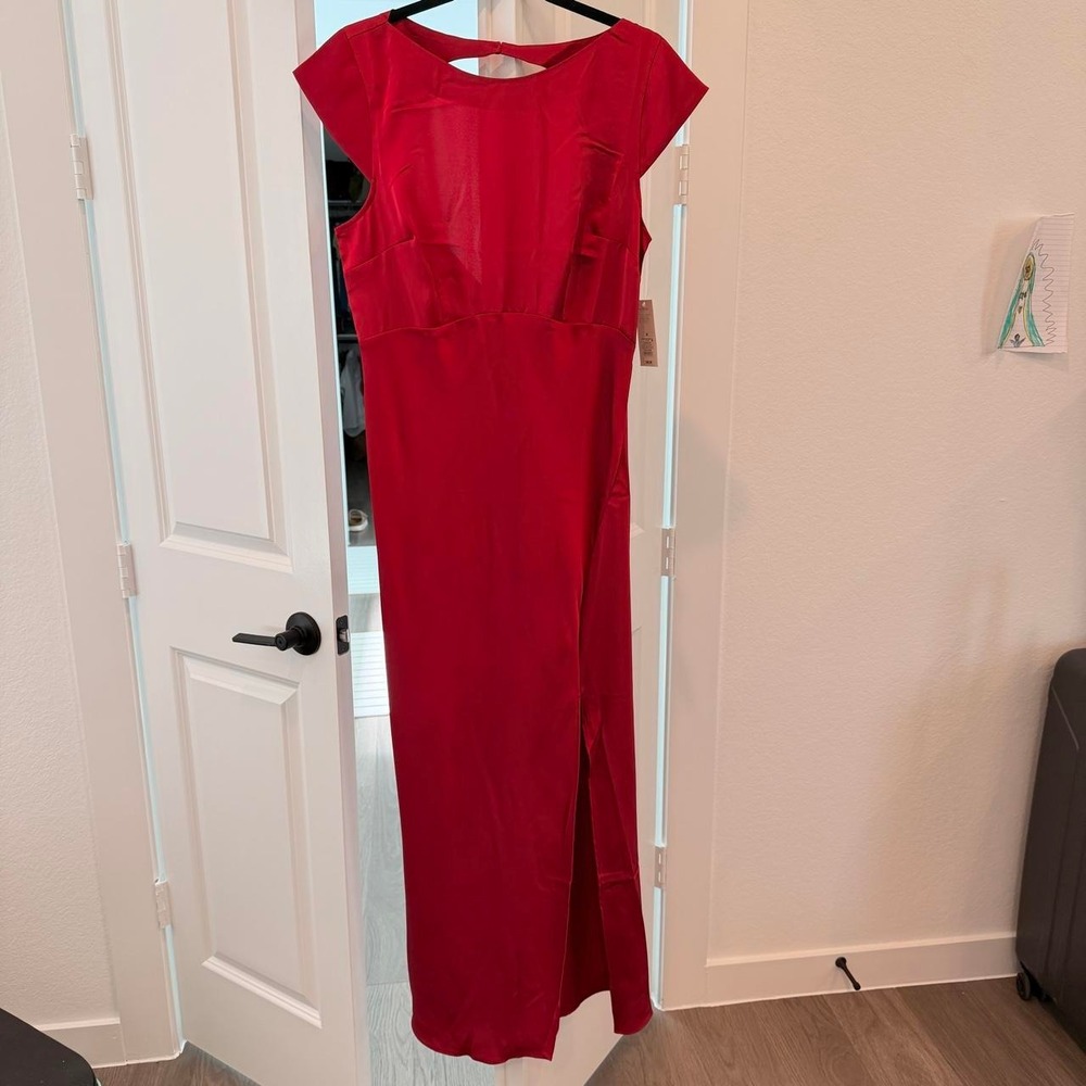 NEW Wild Fable Red Satin Maxi Dress – Size Small